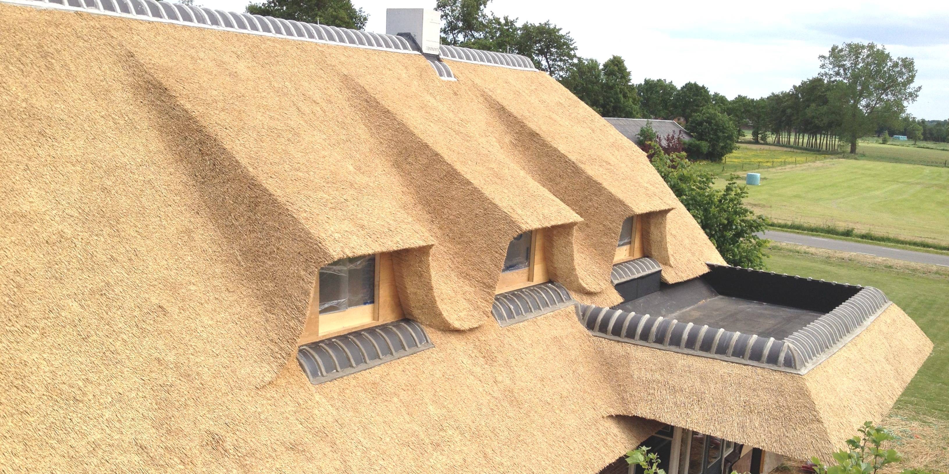 traditioneel rieten dak